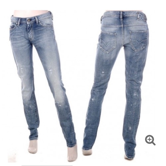 Diesel Women’s Denim “Floy” Size W29 L32 Straight Leg Jeans Distressed EUC - Picture 16 of 16